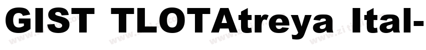 GIST TLOTAtreya Ital字体转换